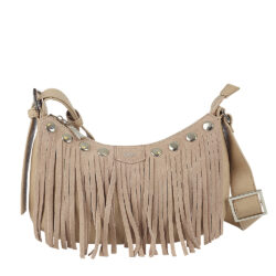 Handväska Fringes beige