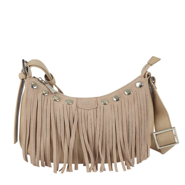 Handväska Fringes beige