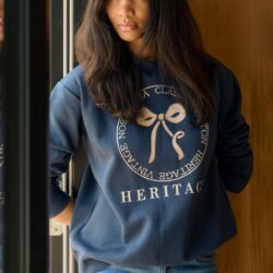 Marinblå Sweatshirt KAellen - Bild 2