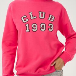 Rosa sweatshirt med tryck