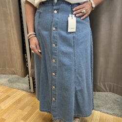 Jeanskjol med knappar