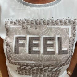 Dressad T-shirt med tryck - Bild 2