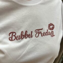 Bubbelfredag T-shirt vit/glitter - Bild 2