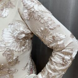 Lyxig mesh topp med blommor - Bild 3