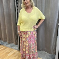 Rosa paisley kjol - Bild 3