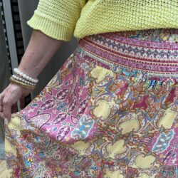 Rosa paisley kjol - Bild 2