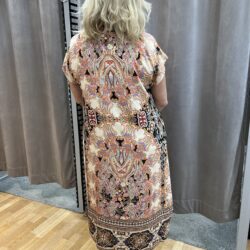 Beige paisley klänning - Bild 2