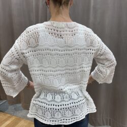 Spetskofta vit - Bild 4