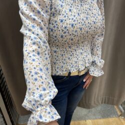 Blommig Smock blus - Bild 3
