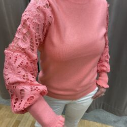 Korall tröja med spetsärm - Bild 2