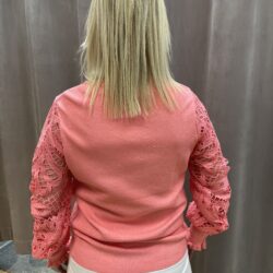 Korall tröja med spetsärm - Bild 3