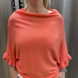 Korall tröja med volang