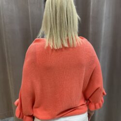 Korall tröja med volang - Bild 3