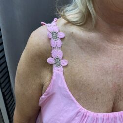Rosa Linne med blommor - Bild 2