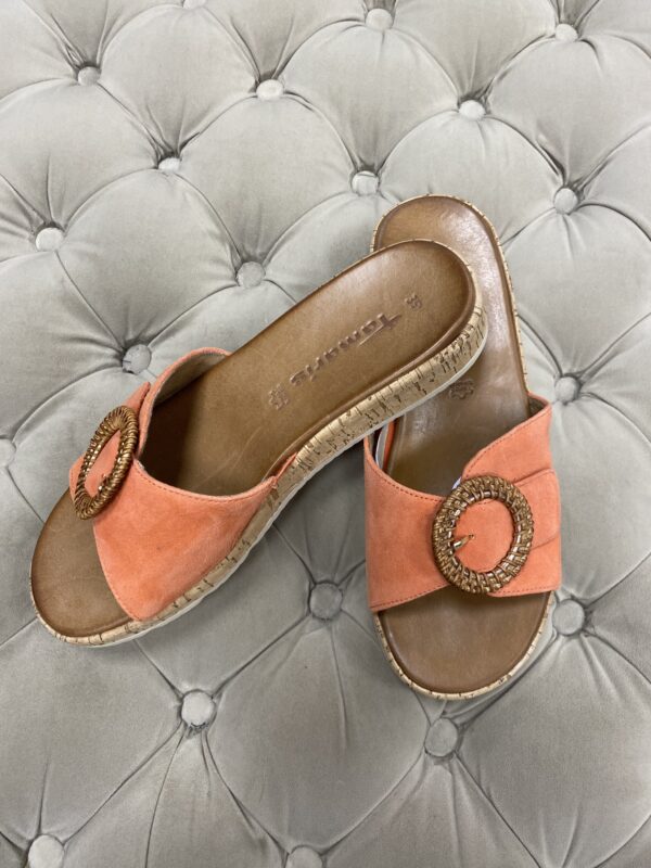 Corall/orange sandaler