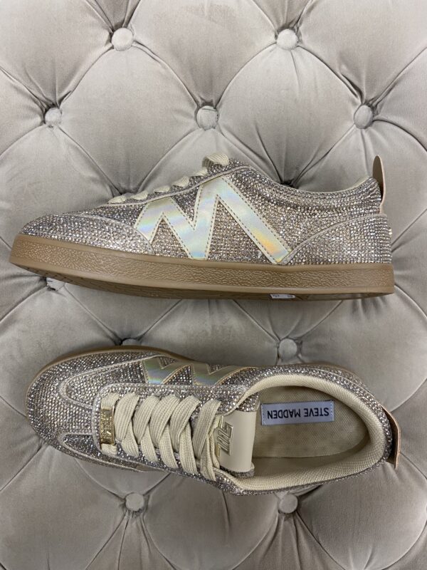 Bronze/guld strass sneakers