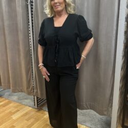 Svarta linnebyxor - Bild 3