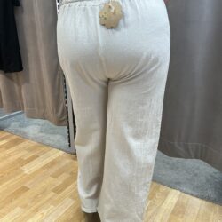 Beige linnebyxor - Bild 2