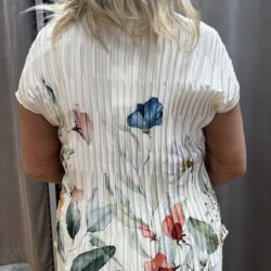 Blommig plisserad topp - Bild 2