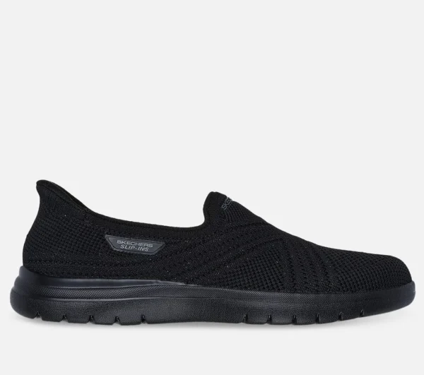 Svarta slip-ins ballerinaskor
