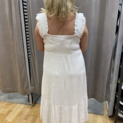Vit klänning med smock - Bild 2