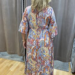 Blå paisley klänning - Bild 2